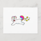 Katze als Einhorn Postkarte (Vorderseite)