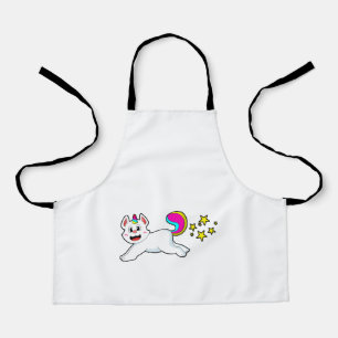 Katze als Einhorn Schürze