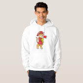 Katze als Feuerwehrmann mit Ax Hoodie (Vorne ganz)