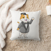 Katze als Groom mit Band Kissen (Decke)