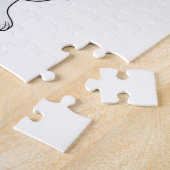 Katze als Haarstylistin mit Schere Puzzle (Seite)