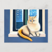 Katze als Haustier Postkarte (Vorderseite)
