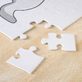 Katze als Hiker mit Rucksack Puzzle (Seite)