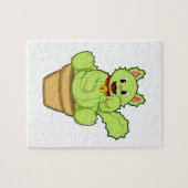 Katze als Kaktus Puzzle (Horizontal)