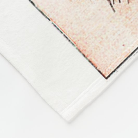 Katze als Kellner, Louis Wain Fleecedecke (Ecke)