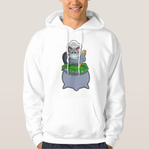 Katze als Koch mit Zaubertrank Hoodie