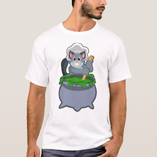 Katze als Koch mit Zaubertrank T-Shirt