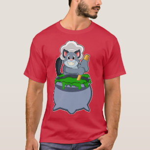 Katze als Koch mit Zaubertrank T-Shirt