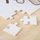 Katze als Pilzsucher mit Pilzsaal Puzzle (Seite)