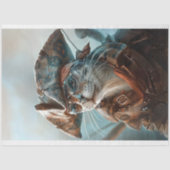 Katze als Pirate Decoupage verkleidet Seidenpapier (Vorderseite)