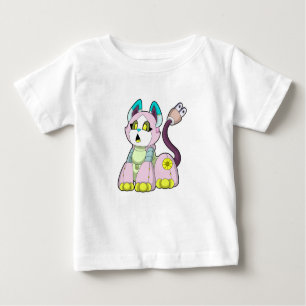 Katze als Roboter Baby T-shirt