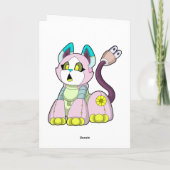 Katze als Roboter Karte (Rückseite)