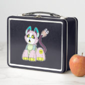 Katze als Roboter Metall Brotdose (Beispiel)