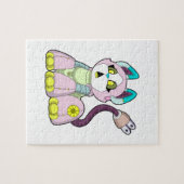 Katze als Roboter Puzzle (Horizontal)