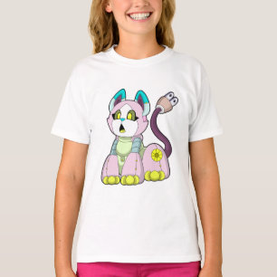 Katze als Roboter T-Shirt