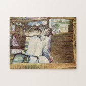 Katze als Tee - Beatrix Potter groß Puzzle (Horizontal)