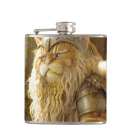 Katze Altes Wiking. Flachmann