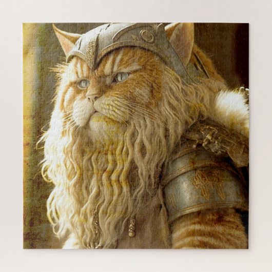 Katze Altes Wiking. Puzzle (Vertikal)