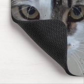 Katze am Fenster Mousepad (Ecke)