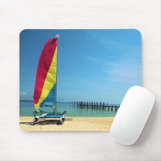 Katze am Meer - Segelmousepad Mousepad (Mit Mouse)