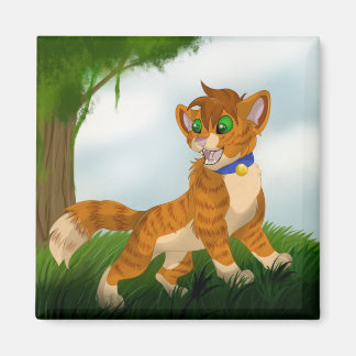 KATZE AM SPIEL MAGNET