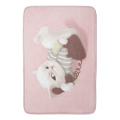 Katze am Telefon Badematte (Vorderseite Vertikal)