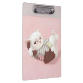 Katze am Telefon Klemmbrett (Rechts)