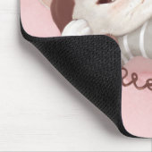Katze am Telefon Mousepad (Ecke)