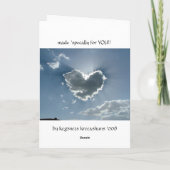 Katze an den Fischen rollen, ich sich freuen, dass Karte (Rückseite)