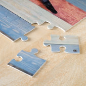 Katze an einem Dart-Brett-Puzzle Puzzle (Seite)