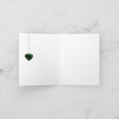 Katze an Hut-St Patrick Tag Notecard Karte (Innenseite)