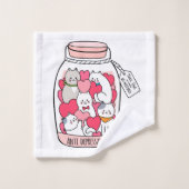 Katze Antidepressiv Funny Cat Lover Geschenk Badhandtuch Set (Waschlappen)