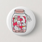 Katze Antidepressiv Funny Cat Lover Geschenk Button (Vorderseite)