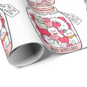 Katze Antidepressiv Funny Cat Lover Geschenk Geschenkpapier (Rolleneckpunkt)
