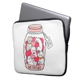 Katze Antidepressiv Funny Cat Lover Geschenk Laptopschutzhülle (Vorderseite Links)