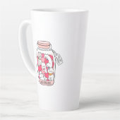 Katze Antidepressiv Funny Cat Lover Geschenk Milchtasse (Linke Ecke)