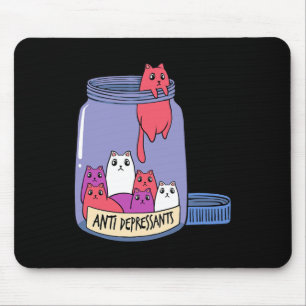 Katze Antidepressivum Psychiatrische Kätzchen Haus Mousepad