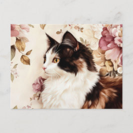 Katze Aquarell Postkarte