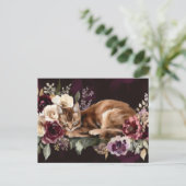 Katze Aquarell Postkarte (Stehend Vorderseite)