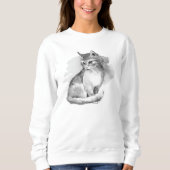 Katze. Aquarell Sweatshirt (Vorderseite)