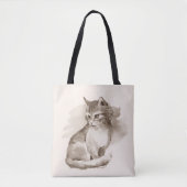 Katze. Aquarell Tasche (Vorderseite)