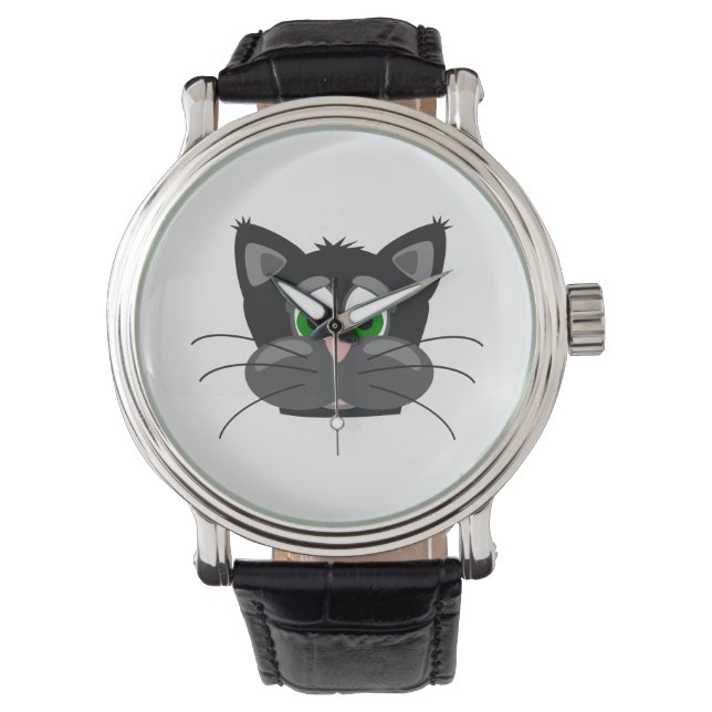 Katze Armbanduhr (Vorderseite)