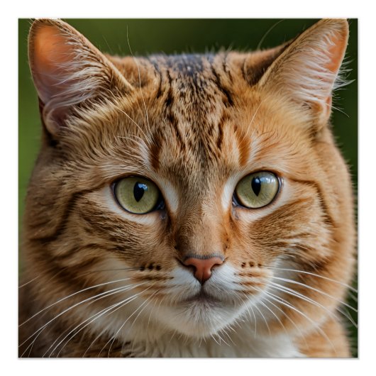 Katze "Art 20" x 20", Plakatpapier (Semi-Gloss) Poster (Vorderseite)