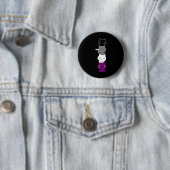 Katze Asexueller Stolz Niedliche Ace Flag Tierfüßl Button (Beispiel)