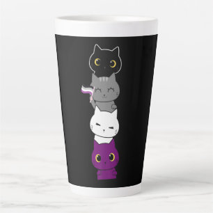 Katze Asexueller Stolz Niedliche Ace Flag Tierfüßl Milchtasse
