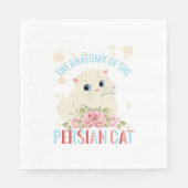 Katze ästhetisch, die Anatomie der persischen Katz Serviette (Vorderseite)