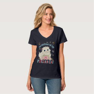 Katze ästhetisch, die Anatomie der persischen Katz T-Shirt