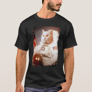Katze Astronaut Mond Raumfahrtmission Tier Astrona T-Shirt