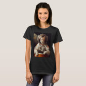 Katze Astronaut Raum T-Shirt (Vorne ganz)