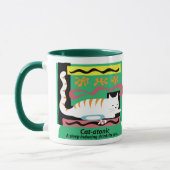 Katze-atonische Schale Tasse (Links)